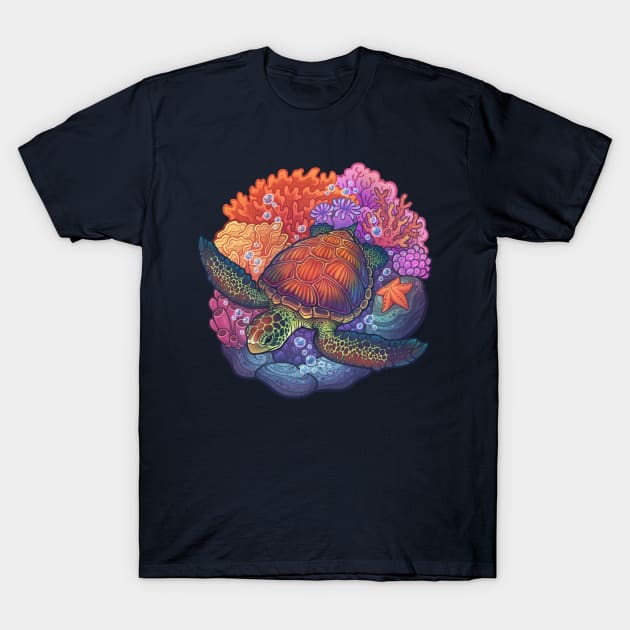 Sea Turtle Reef T-Shirt by DoomedDreamer